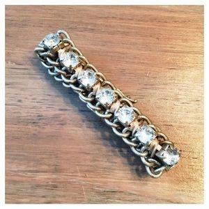 Stunning Bracelet. Stones, Ribbon, Chain, Clasp.